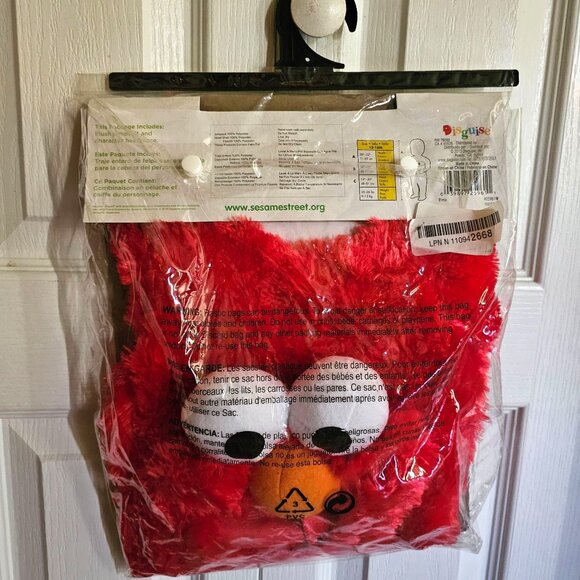 Sesame Street Elmo Plush Baby Costume 12-18 Months Red Furry Monster Halloween - Picture 3 of 4